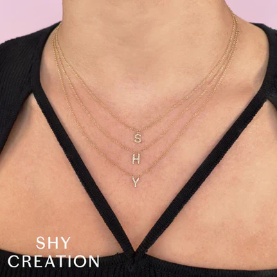 0.05ctw Diamond Necklace - Initial S - Image 2