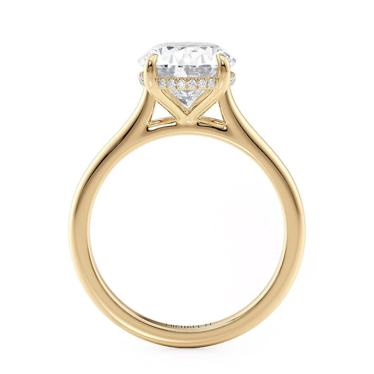 0.08ctw Diamond Oval Engagement Ring - Image 2
