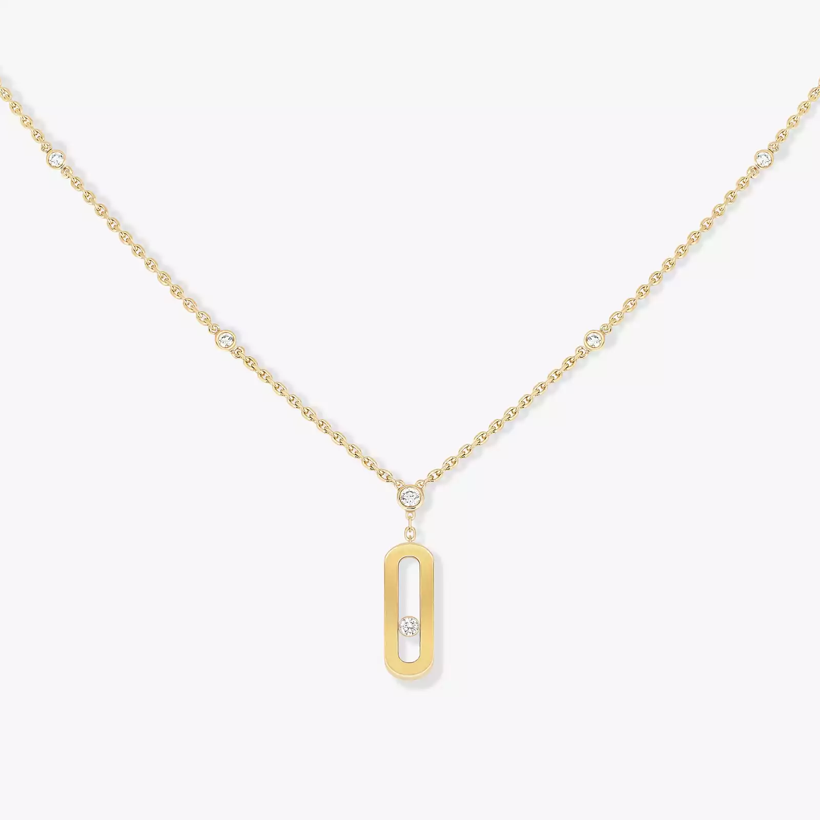 0.13ctw Yellow Gold Diamond Necklace