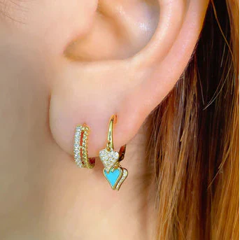 0.19ctw Diamond Huggie Earring - Image 2
