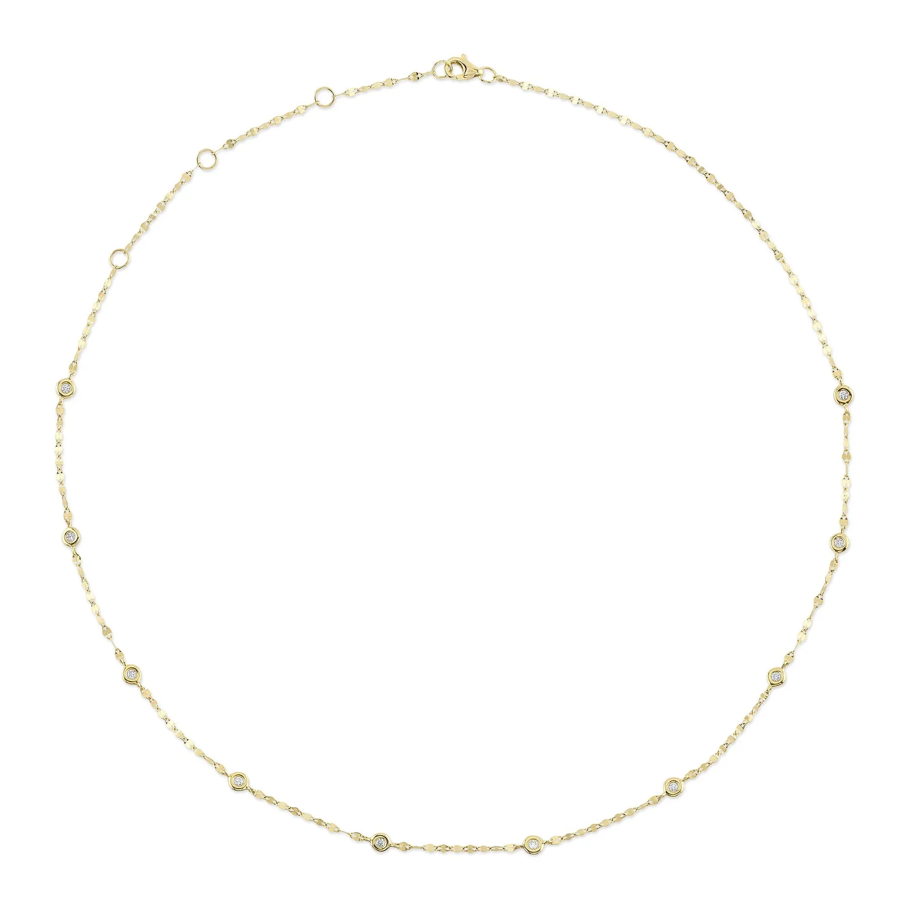 0.20ctw Diamonds By The Yard Necklace