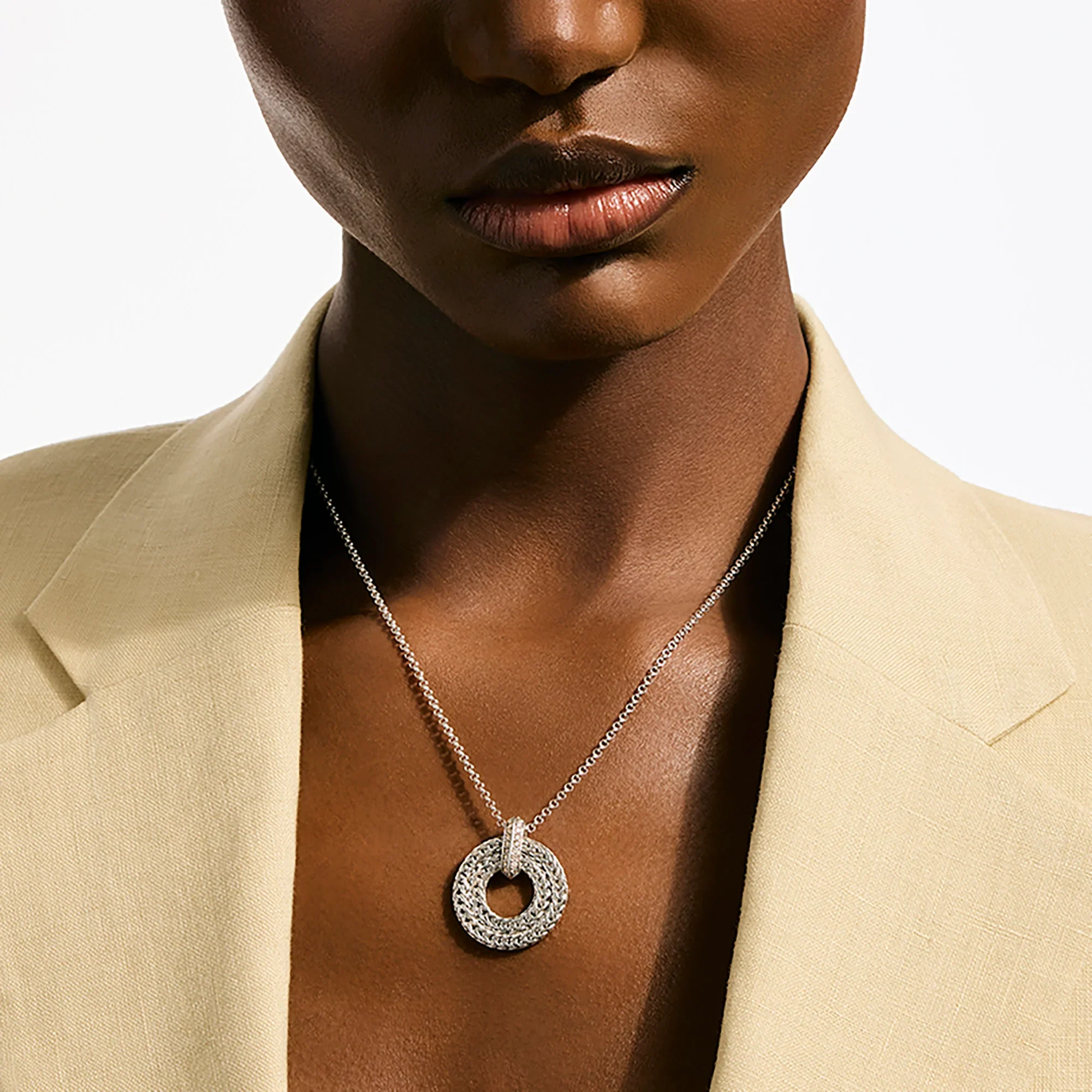0.21ctw Diamond Link Pendant Necklace - Image 2