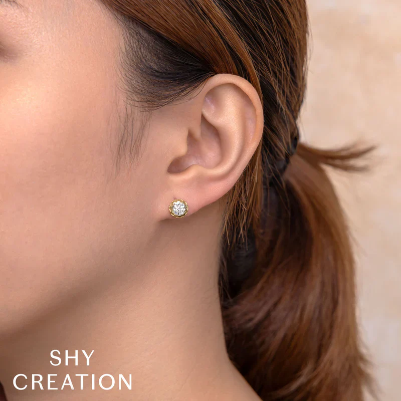 0.22ctw Diamond Stud Earrings - Image 2