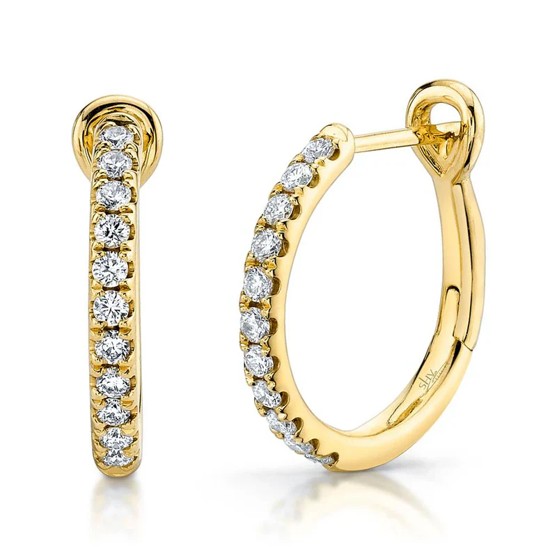 0.26ctw Diamond Hoop Earrings