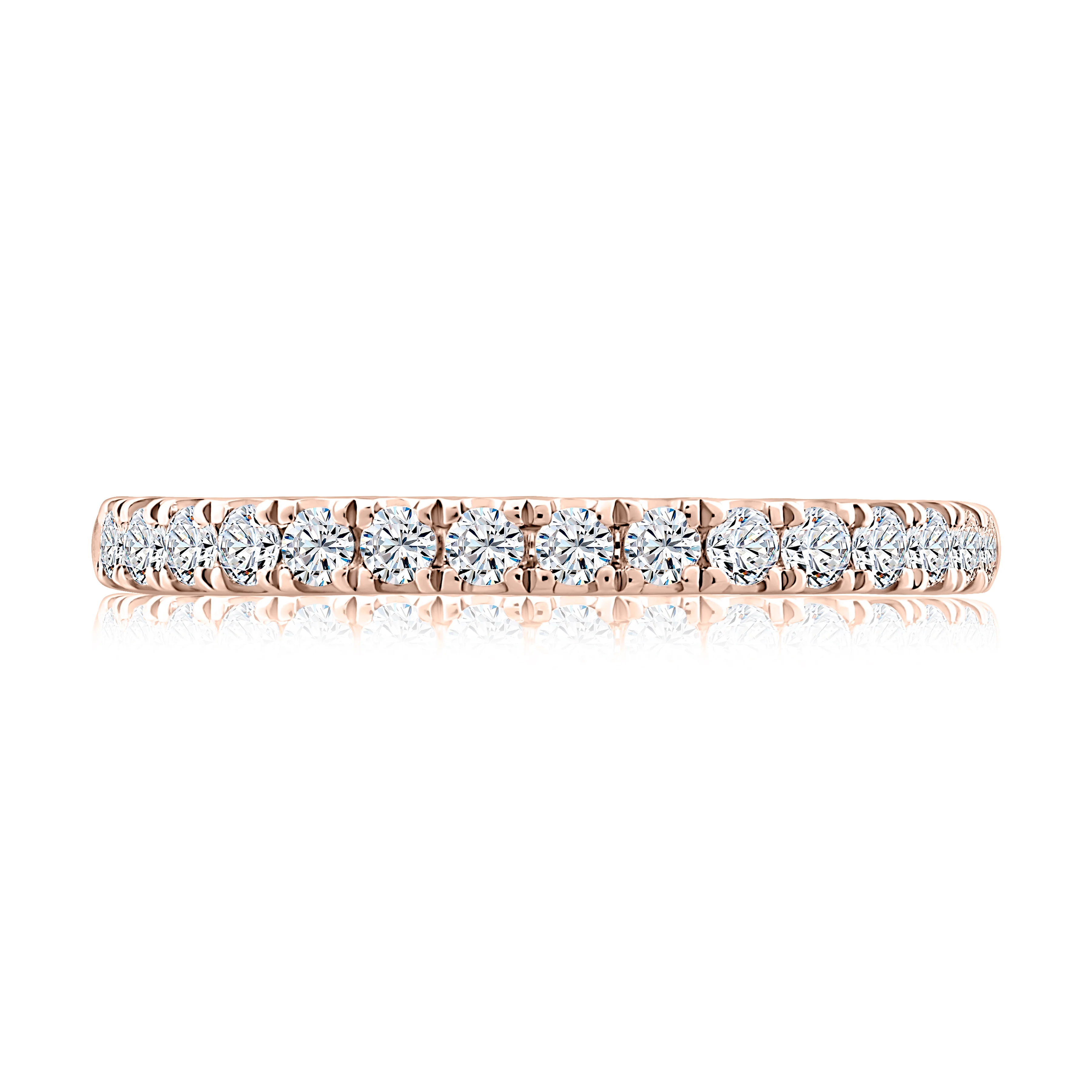 0.35ctw Halfway Pave Diamond Band
