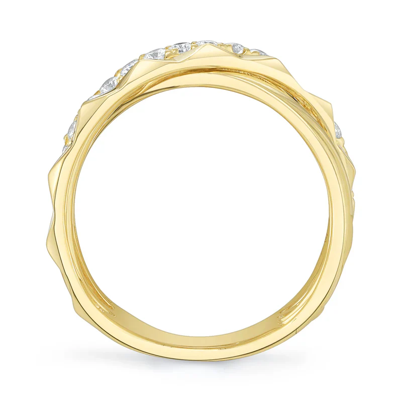 0.48ctw Diamond Bridge Geo Cut Ring - Image 3