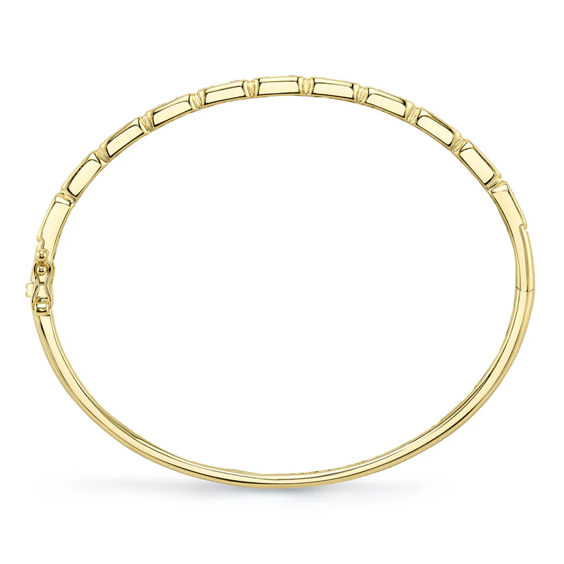 0.65ctw Diamond Baguette Bangle - Image 3