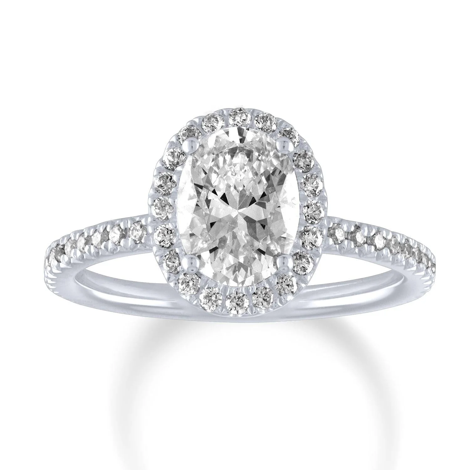 0.375ctw Diamond Halo Engagement Ring