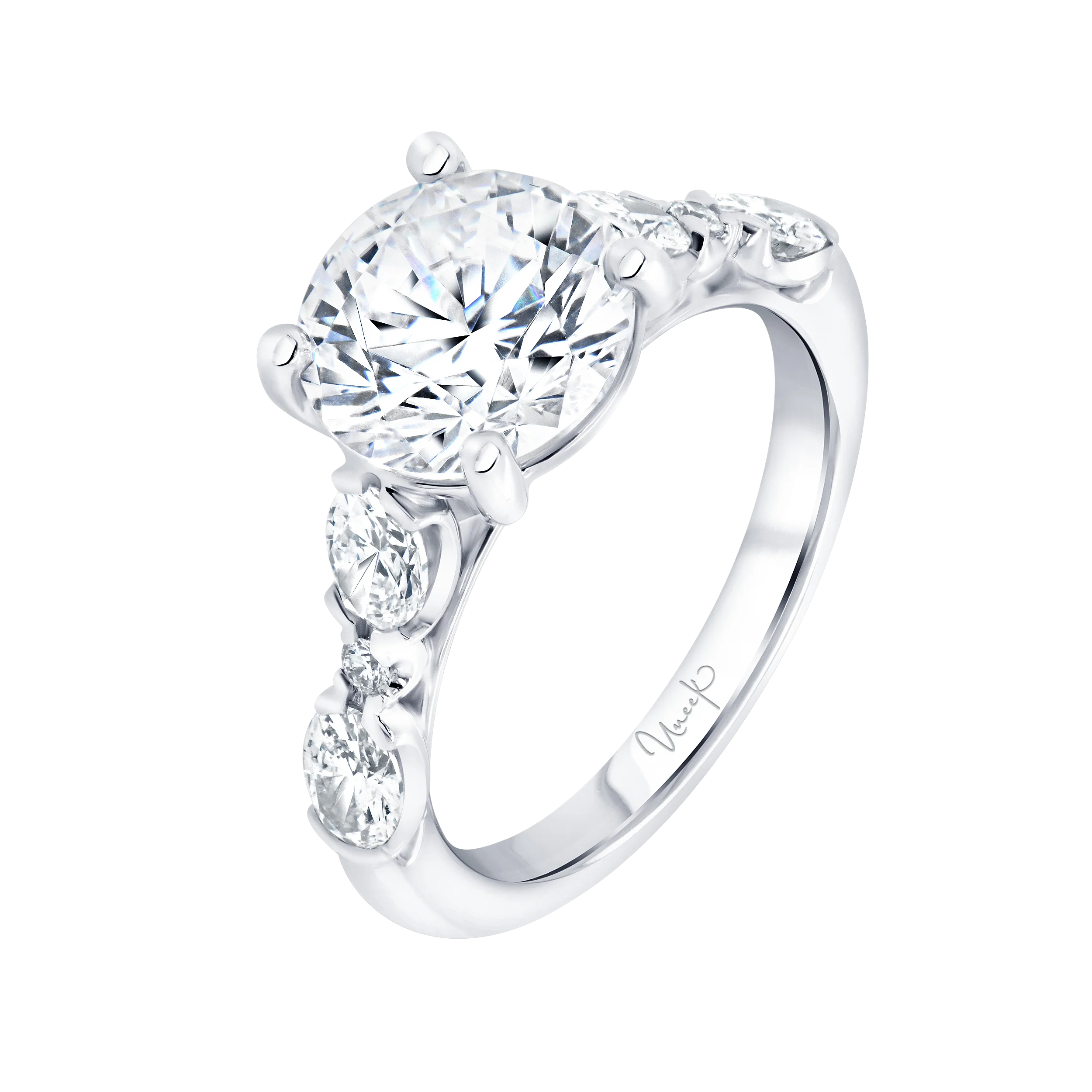 0.93ctw Round Engagement Ring