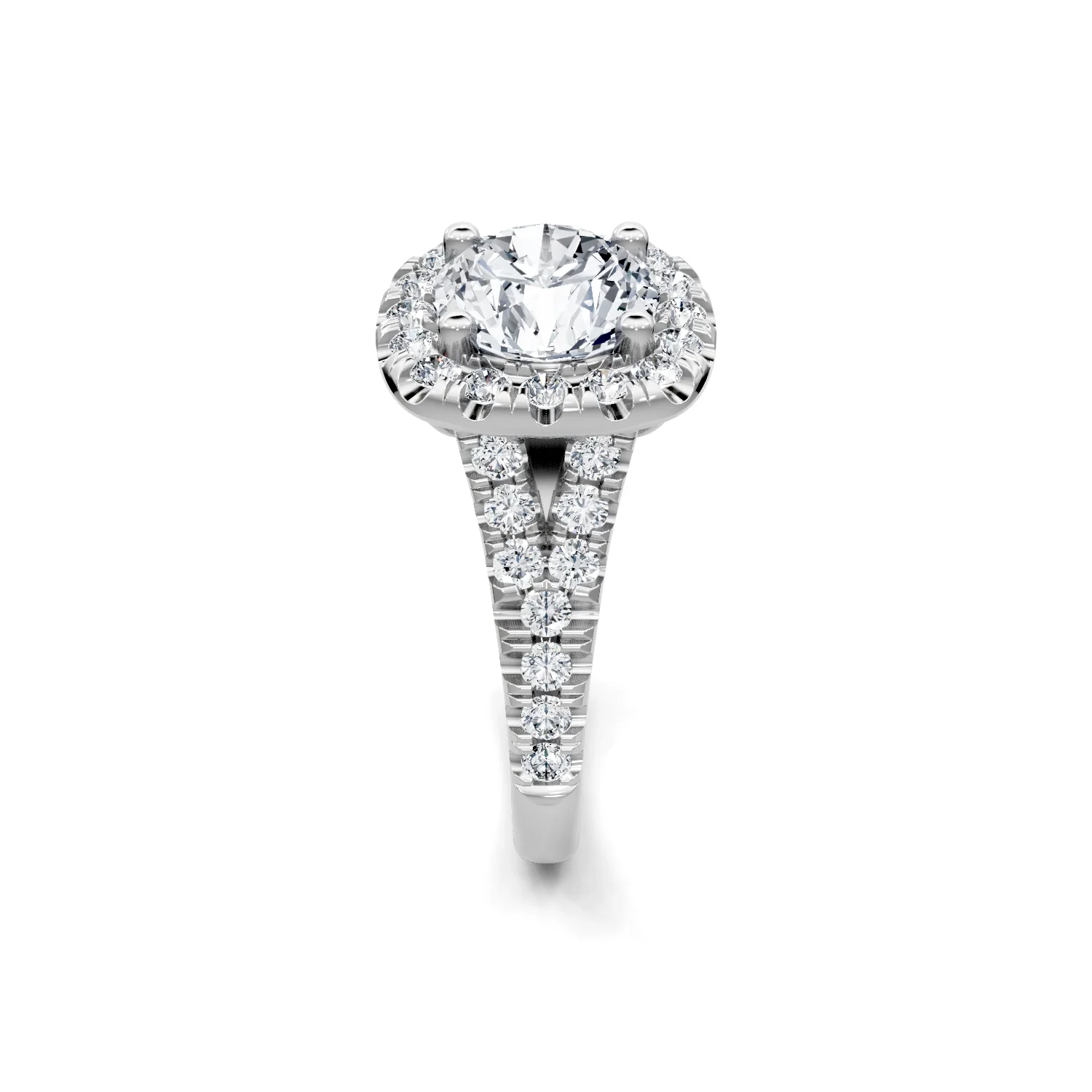 1.0ctw Diamond Halo Engagement Ring - Image 2