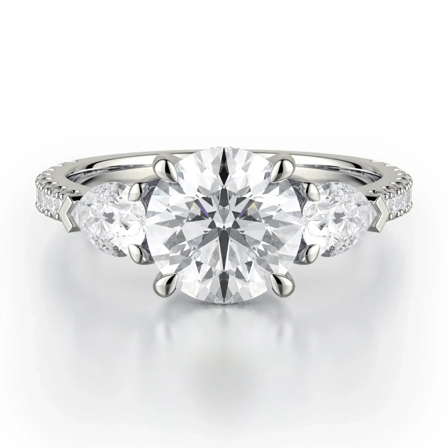 1.14ctw 3-Stone Diamond Engagement Ring
