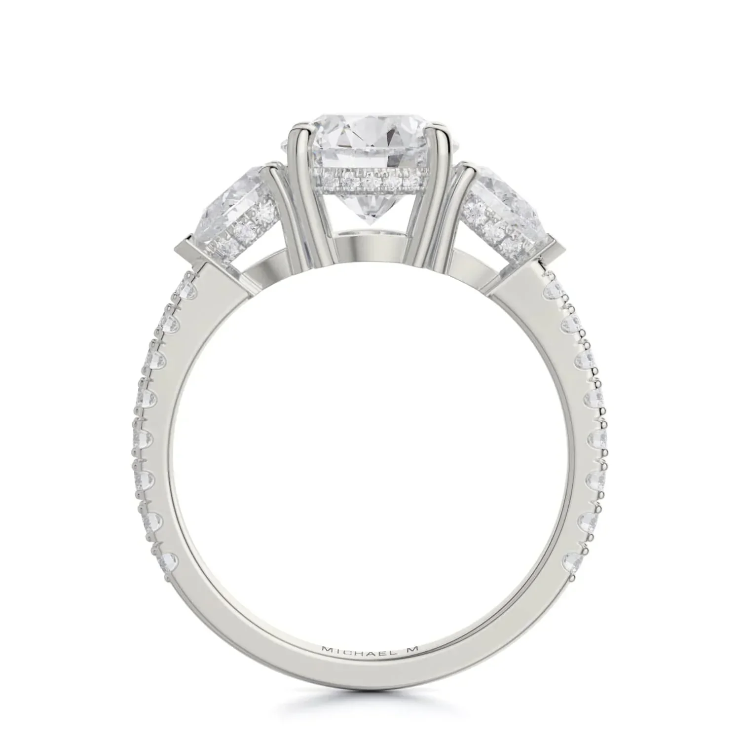 1.14ctw 3-Stone Diamond Engagement Ring - Image 2