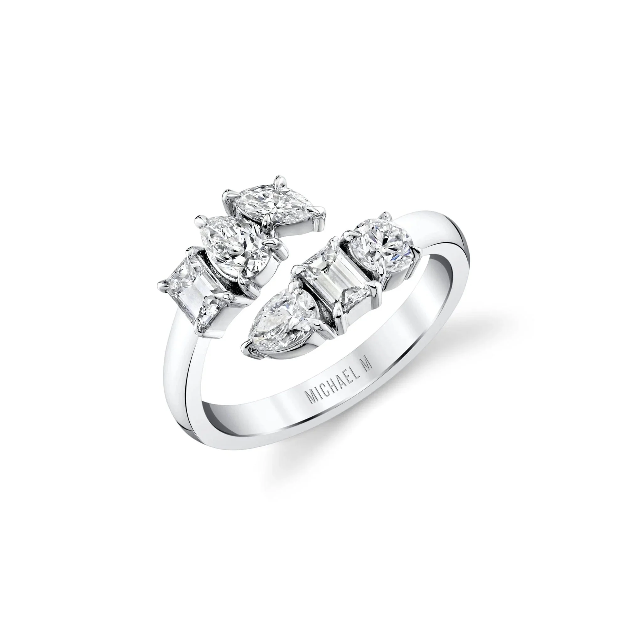 1.16ctw Diamond Montage Bypass Ring