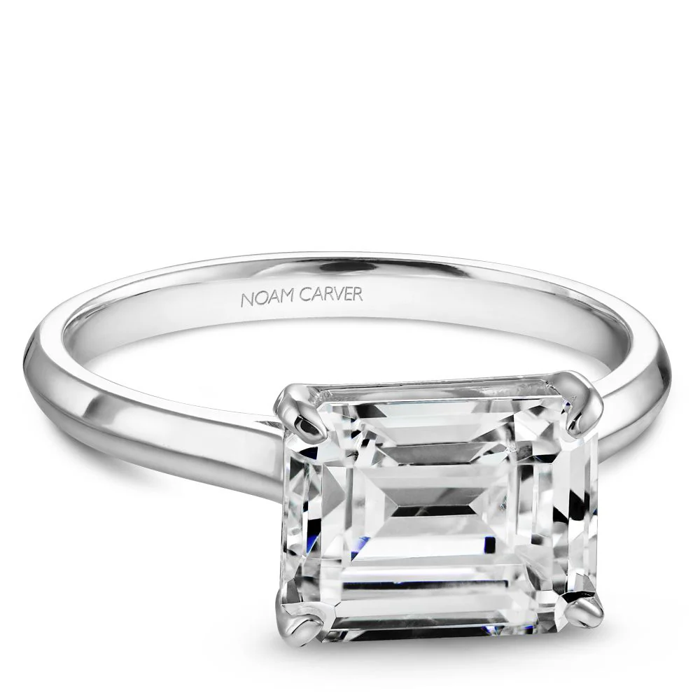 14K White Gold Engagement Mounting