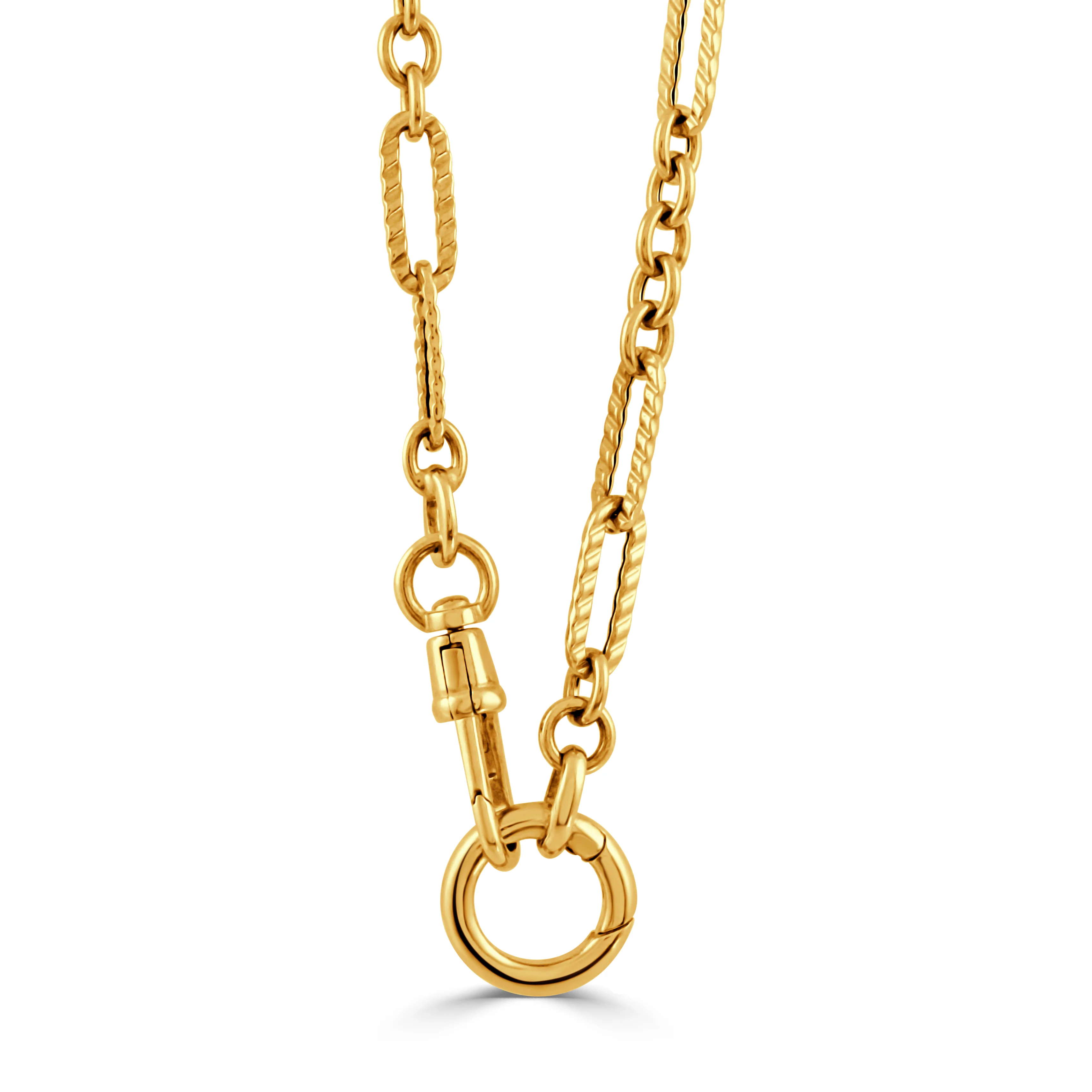 18" Textured Chain with Push Clip