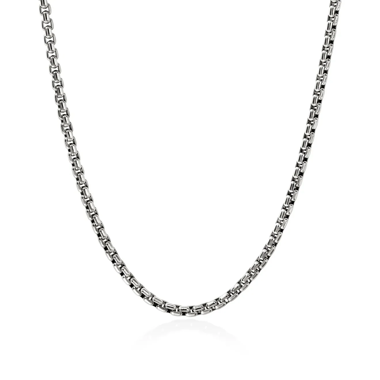 24" Sterling Silver Box Chain Necklace 4.8MM