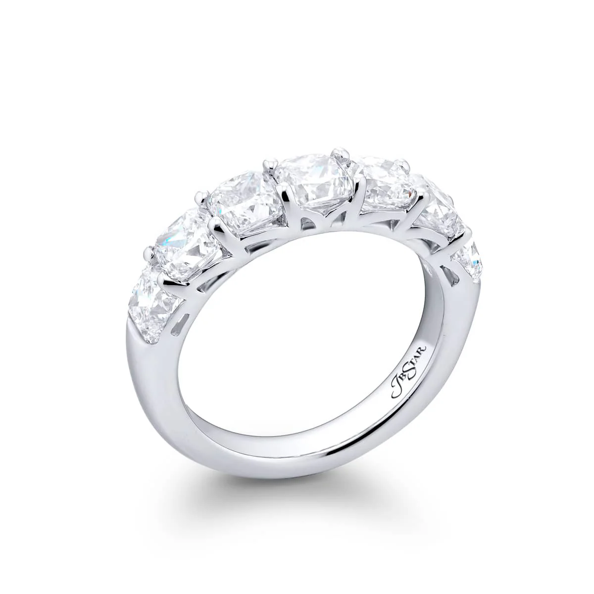 3.14ctw Cushion-Cut Diamond Band - Image 2