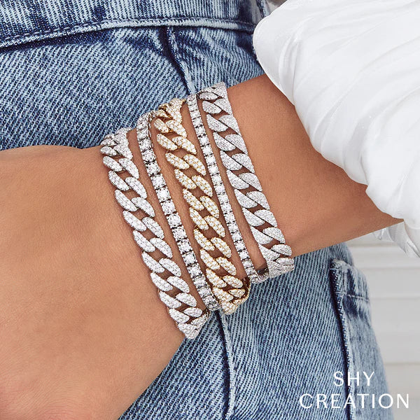 4.36ctw Diamond Pave Link Bracelet - Image 2