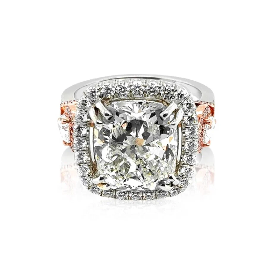 6.00ctw Diamond Halo Engagement Ring