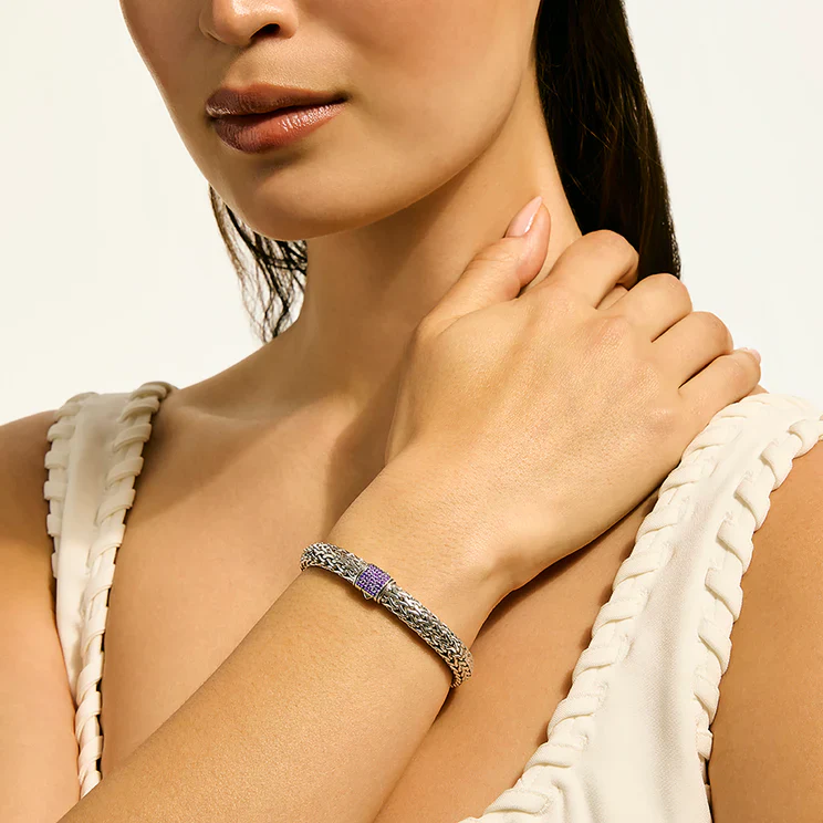 6.5mm Icon Bracelet - Amethyst - Image 3