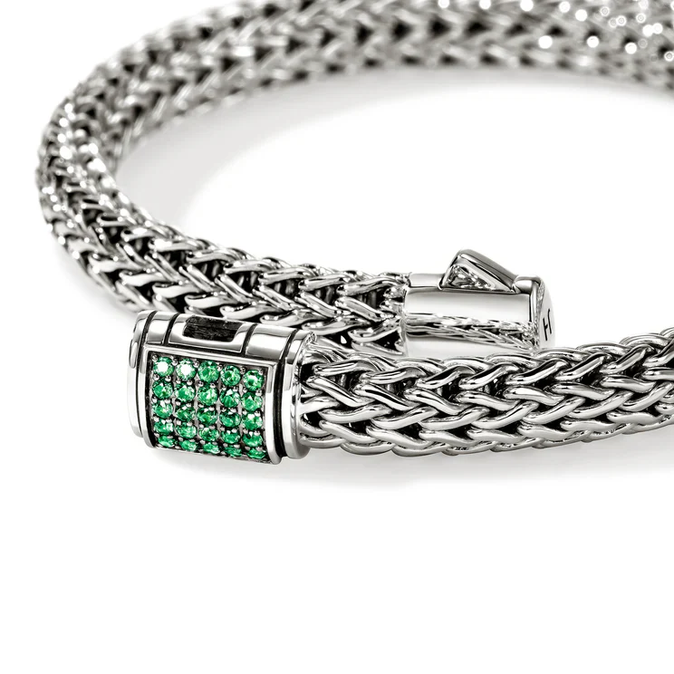 6.5mm Icon Bracelet - Emerald - Image 2