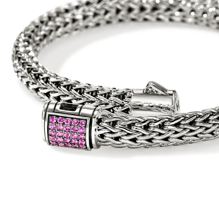 6.5mm Icon Bracelet - Pink Sapphire - Image 2