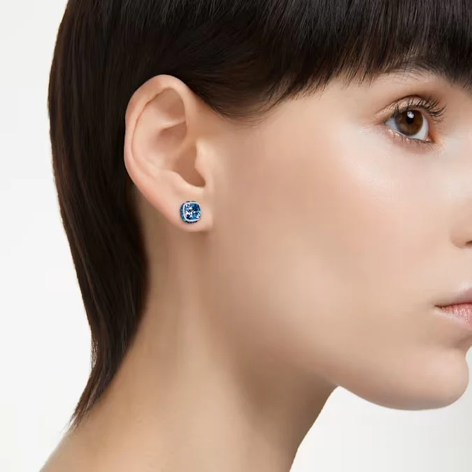 Birthstone Stud Earrings - December - Image 2