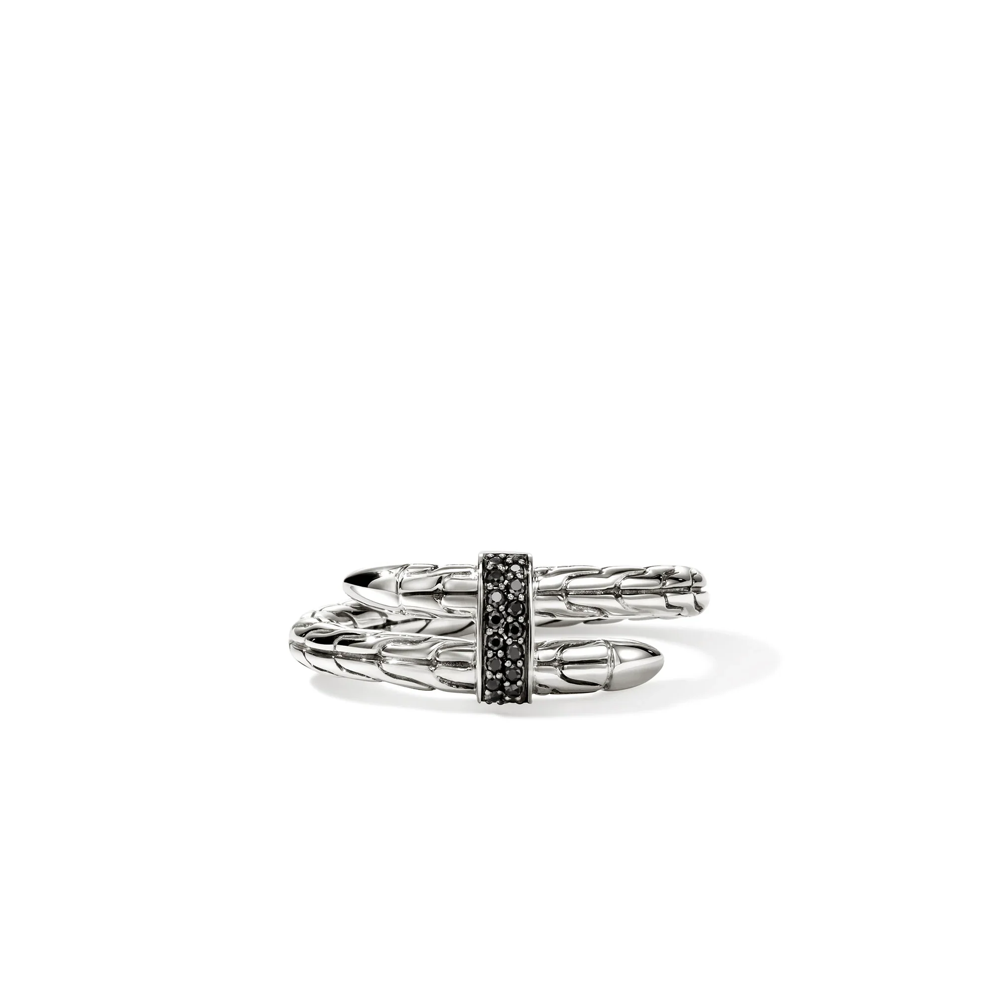 Black Sapphire Spear Ring