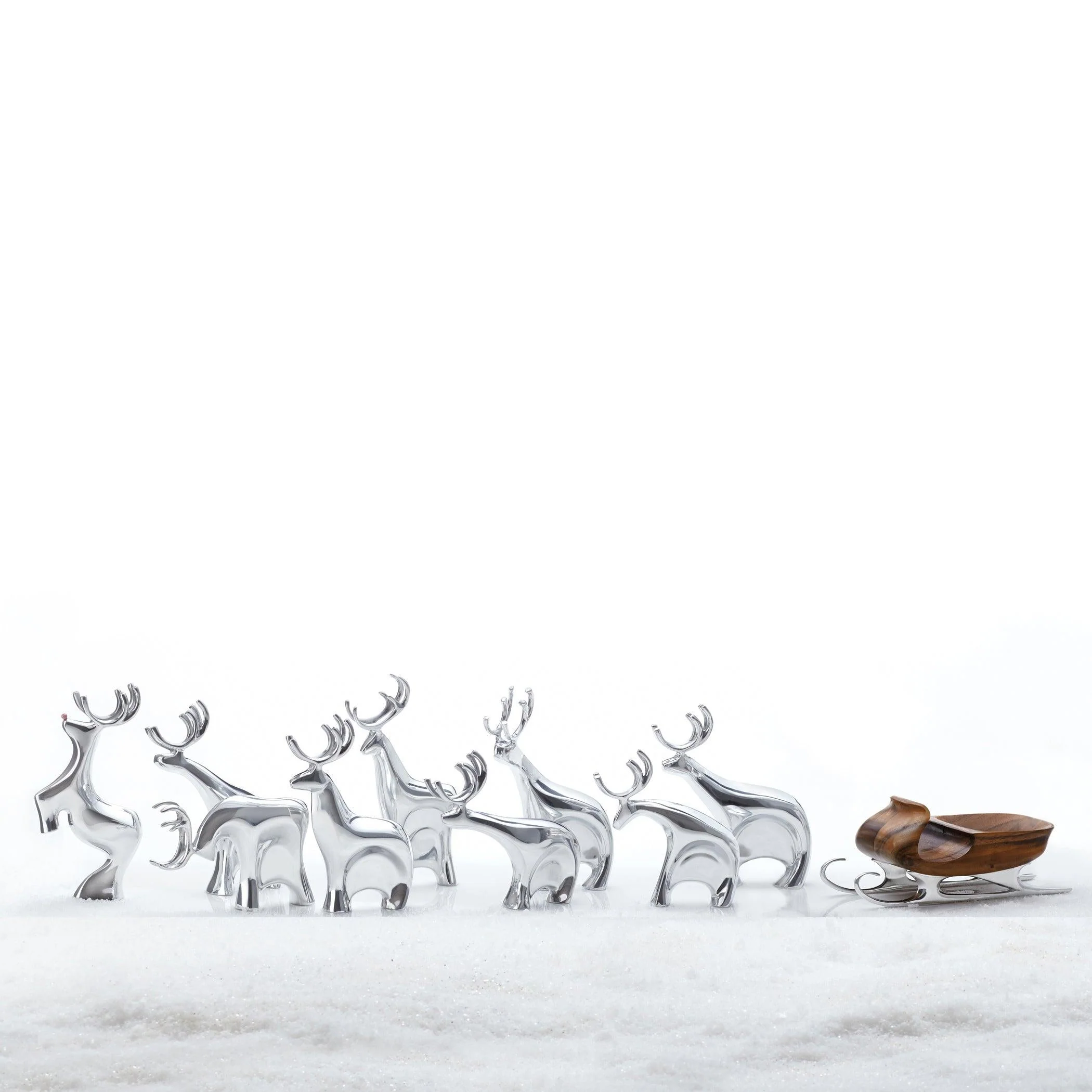 Blitzen Reindeer Figurine Set - Image 2