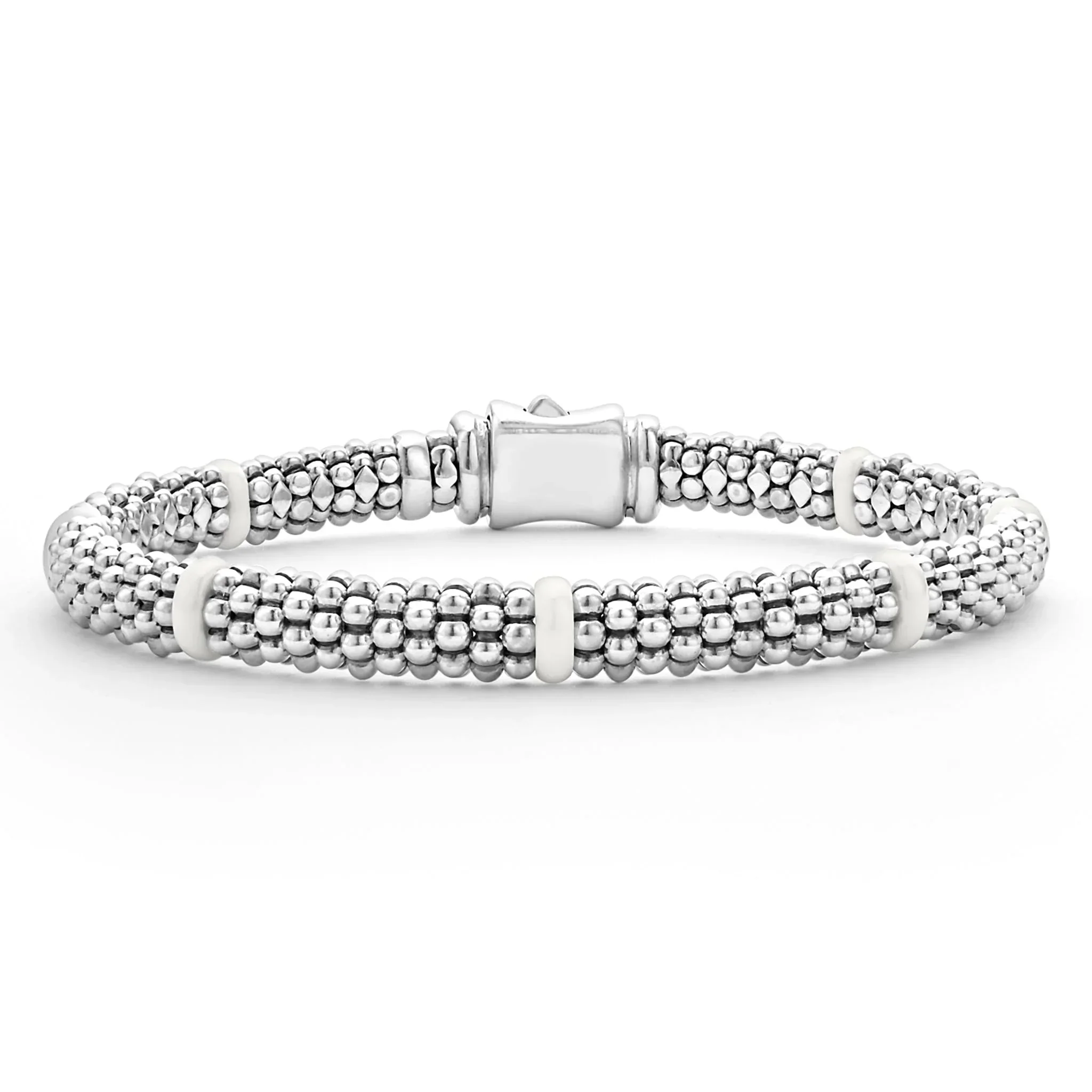 Ceramic Station Caviar Bracelet | 6mm
