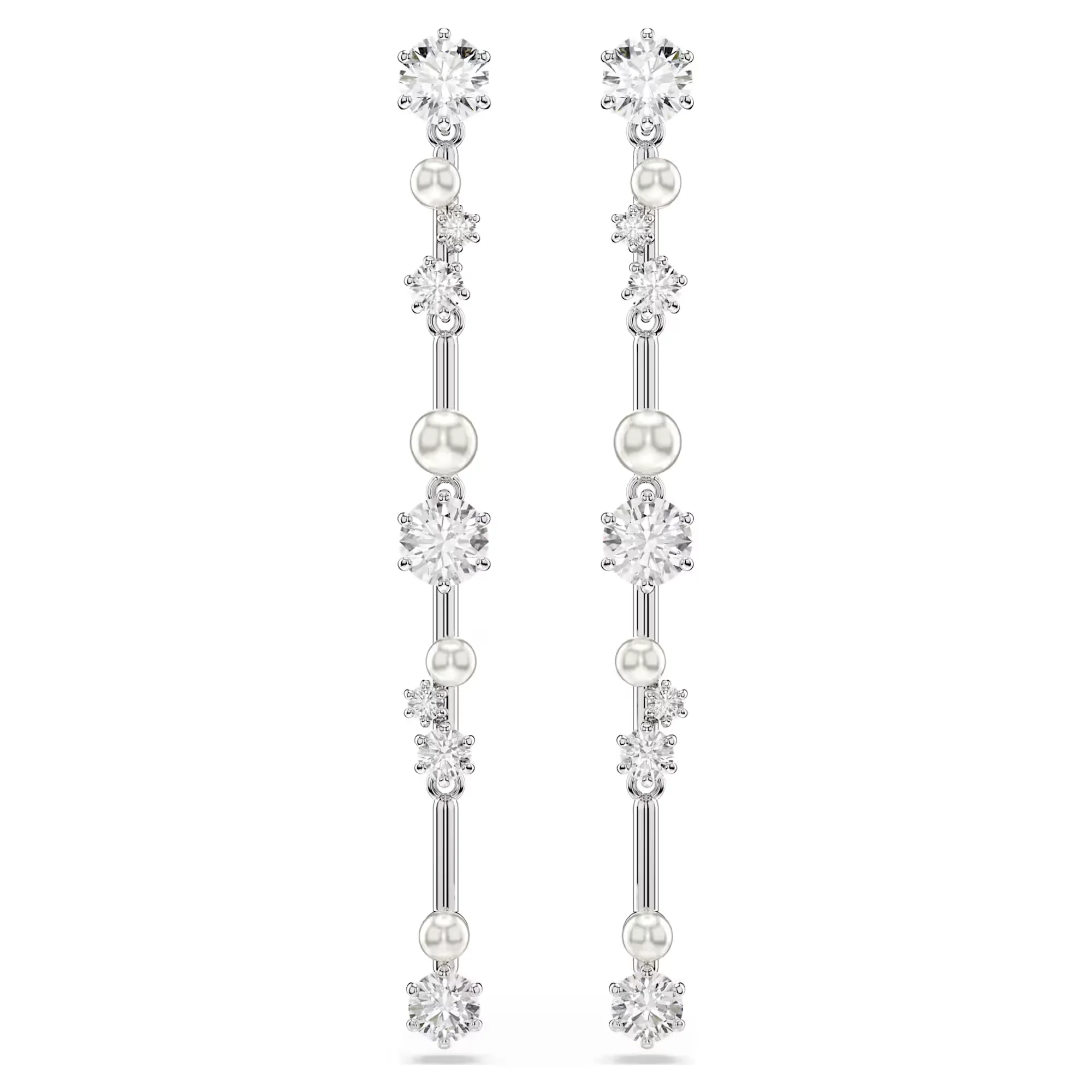 Constella Drop Earrings with Zirconia and Crystal Pearls