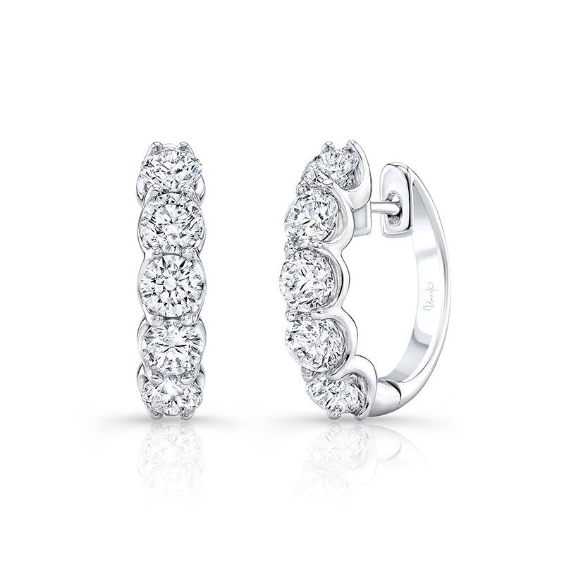 3.00ctw Diamond Hoop Earrings