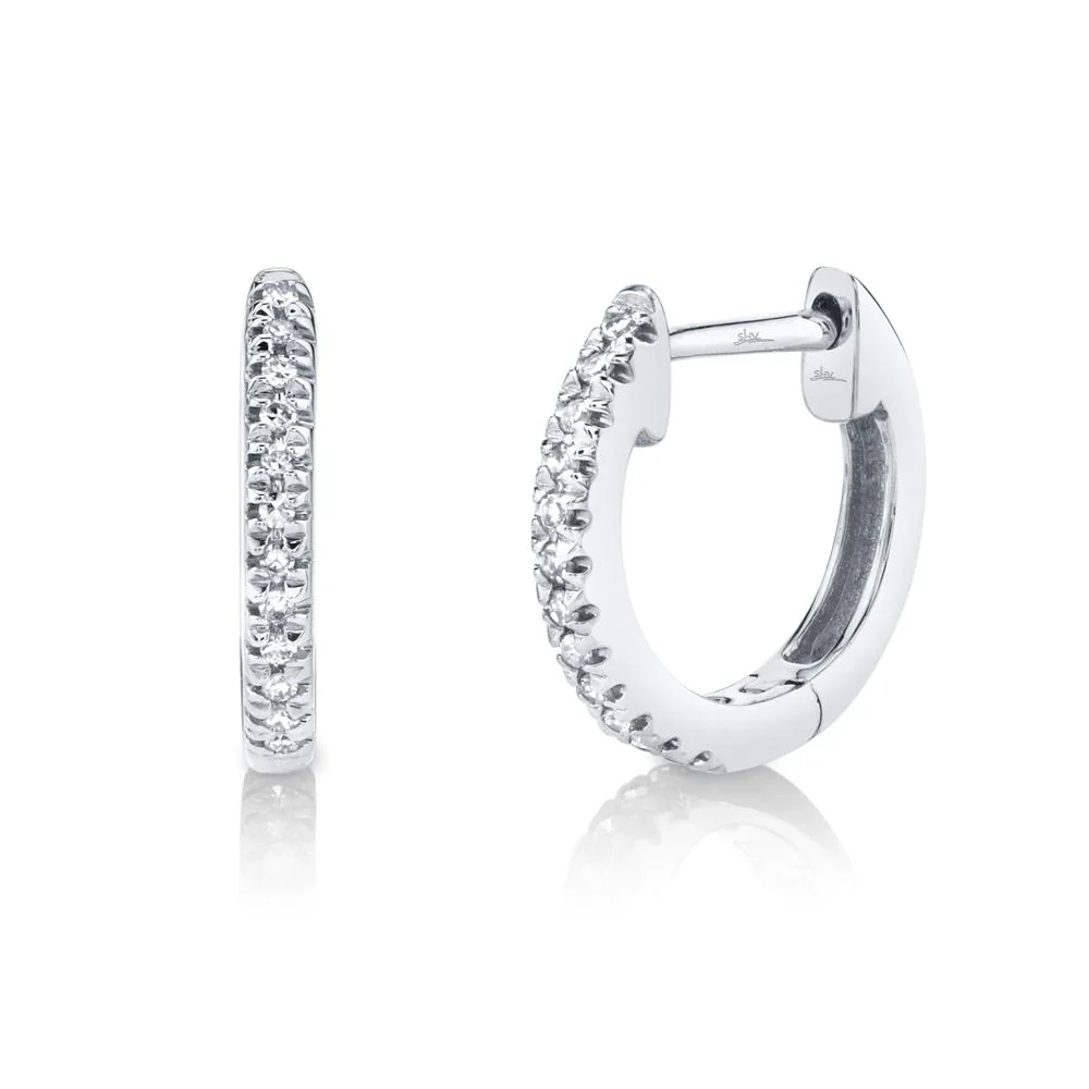 0.07ctw Diamond Huggie Earring