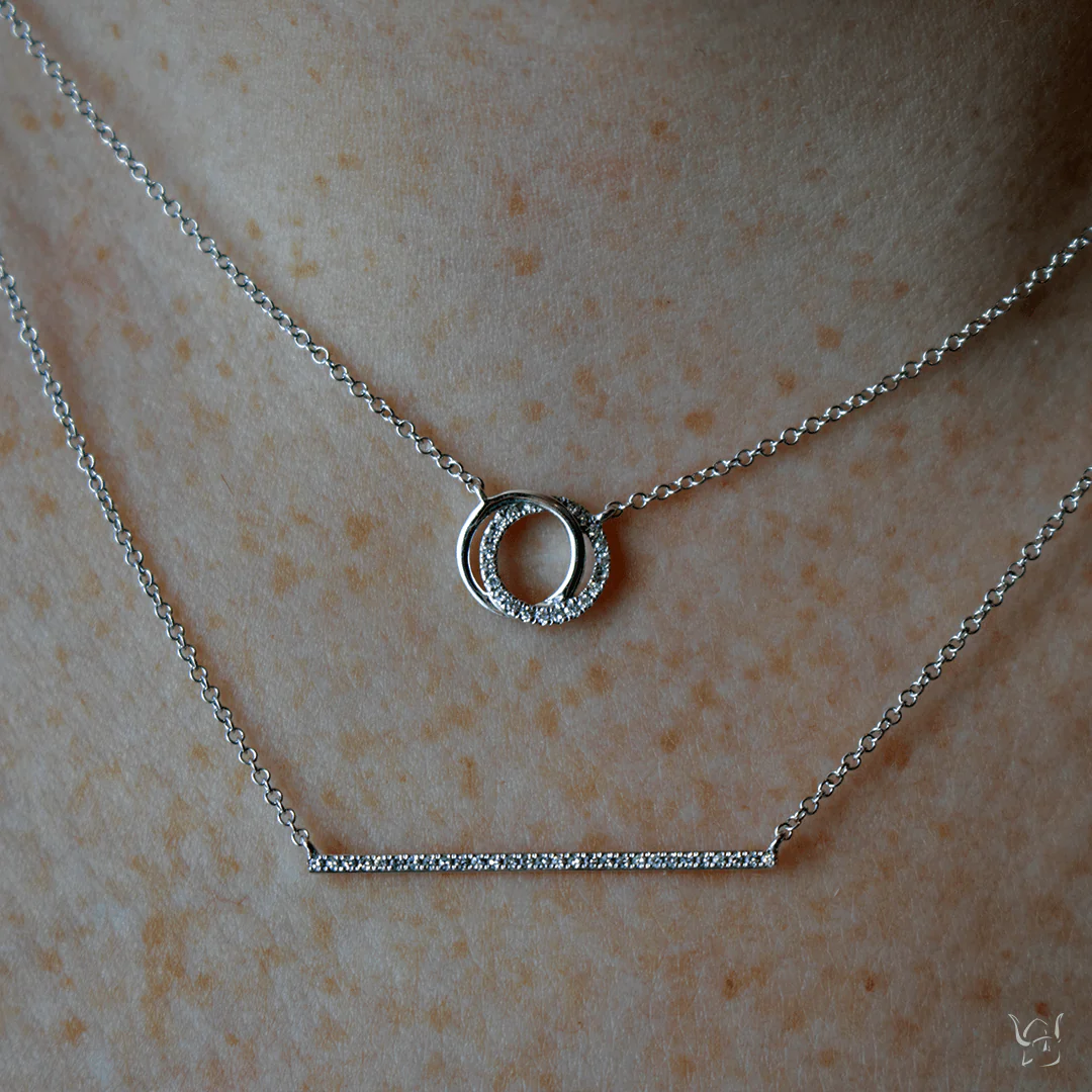 0.07ctw Diamond Love Knot Necklace - Image 2