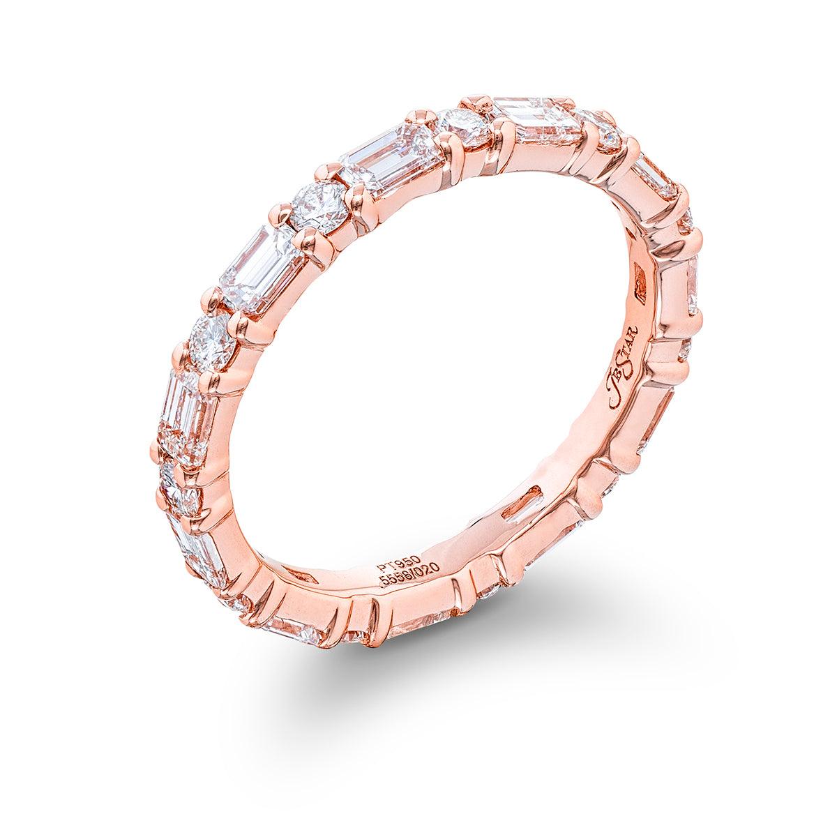 Emerald-Cut & Round Diamond Band - Image 4