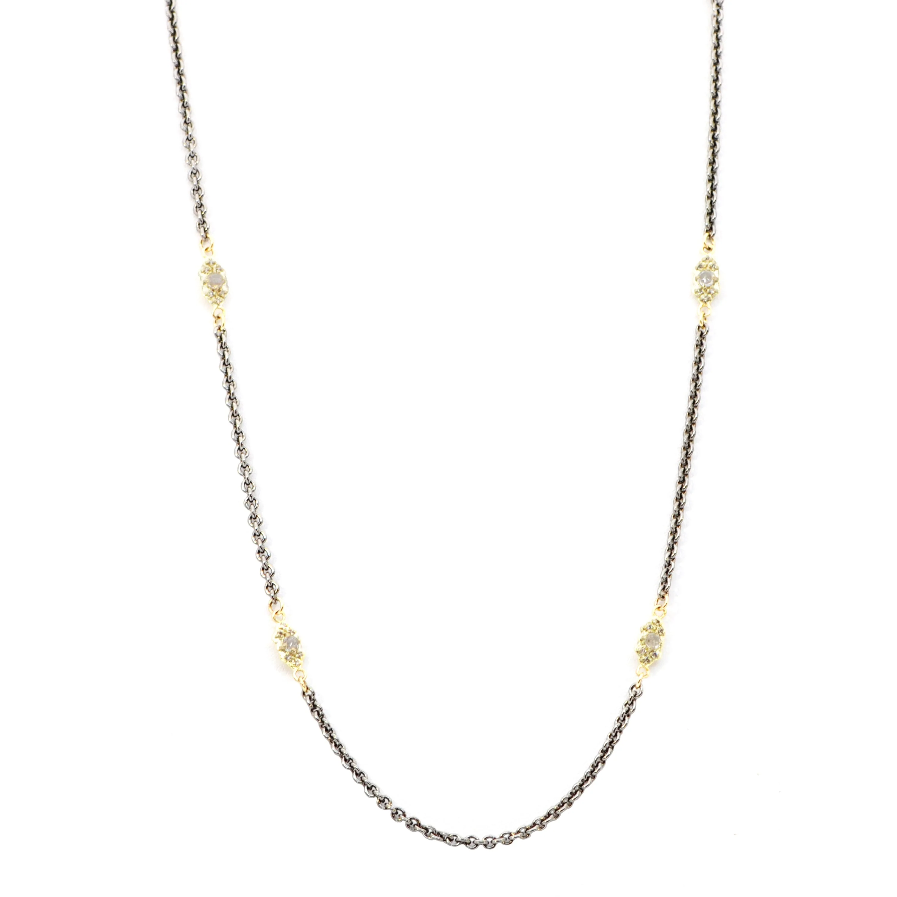 Gold Scroll Link Necklace