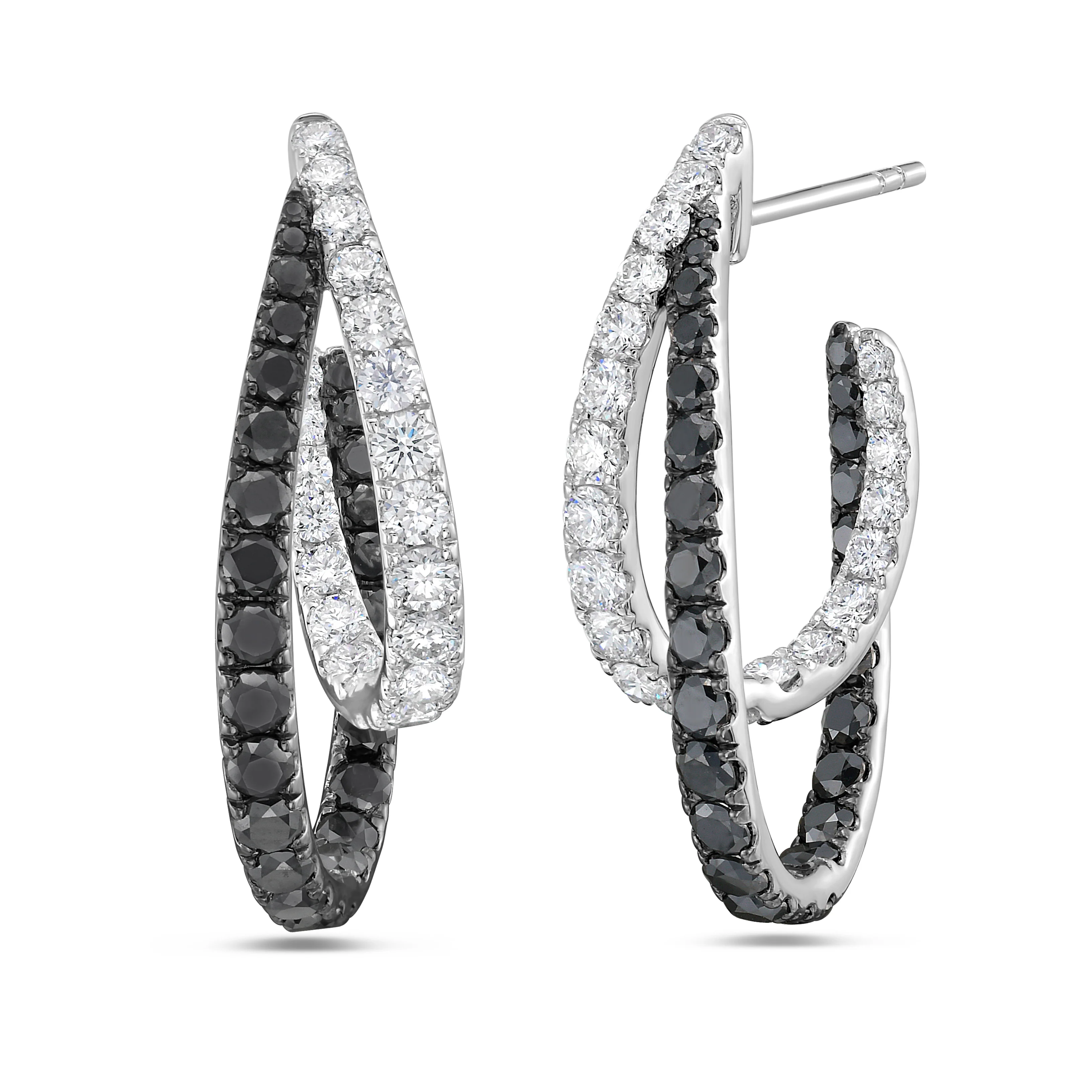 Intertwining Double Hoop Earrings