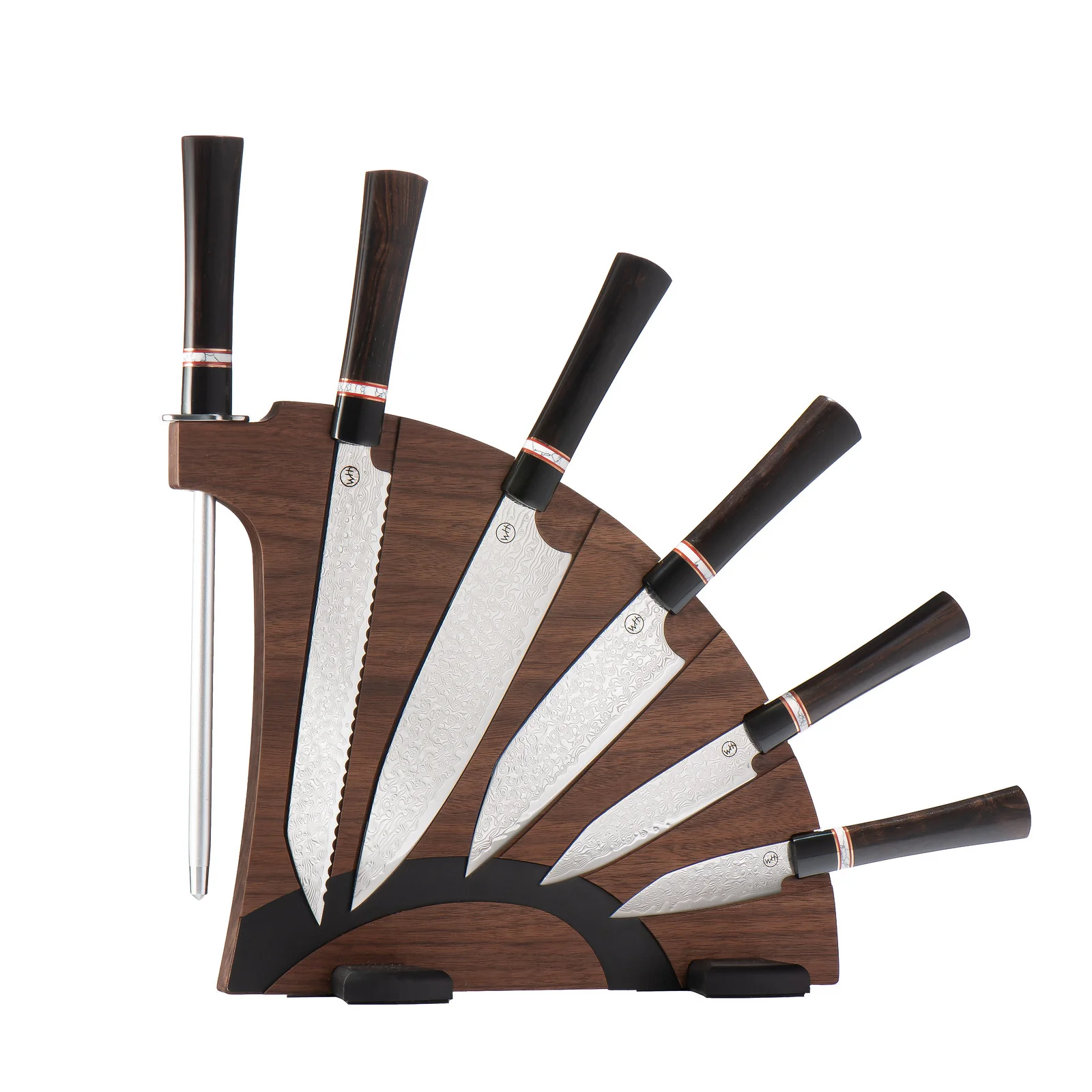 Kultro Gourmet Ebony Chef Knives - Black Walnut