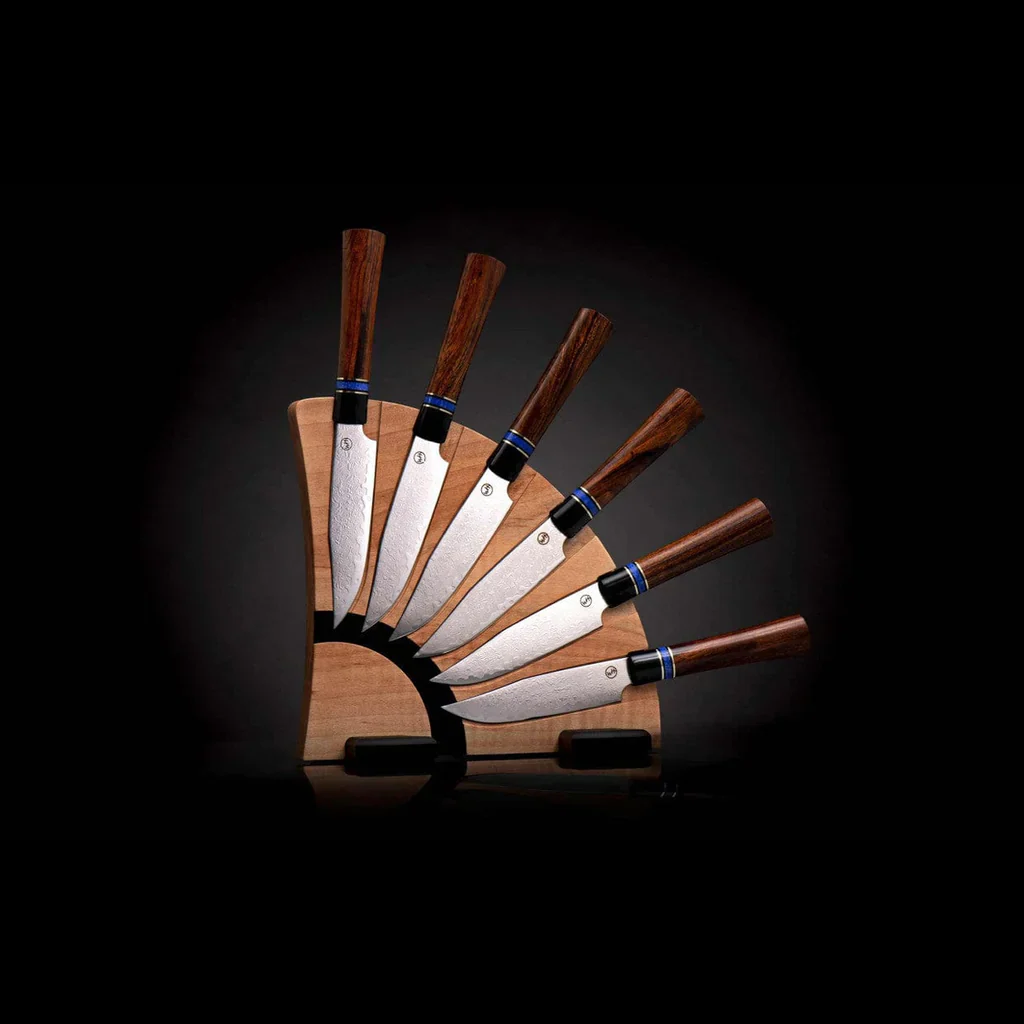 Kultro Gourmet Ironwood Steak Knives - Maple Display