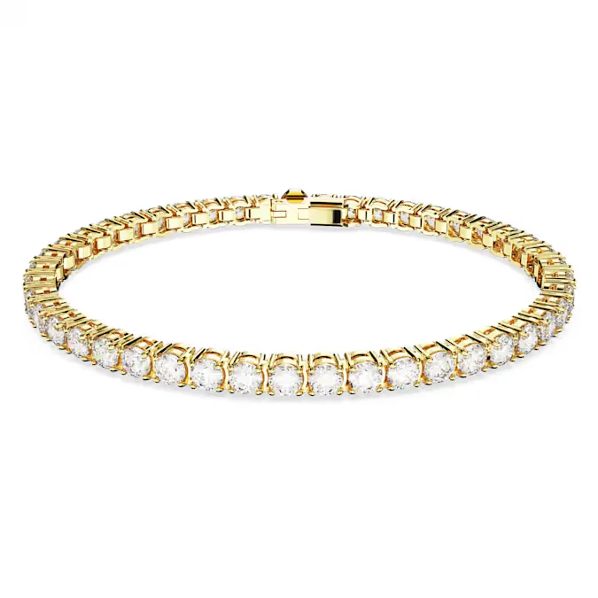 Matrix Tennis Bracelet - Gold-tone Plated