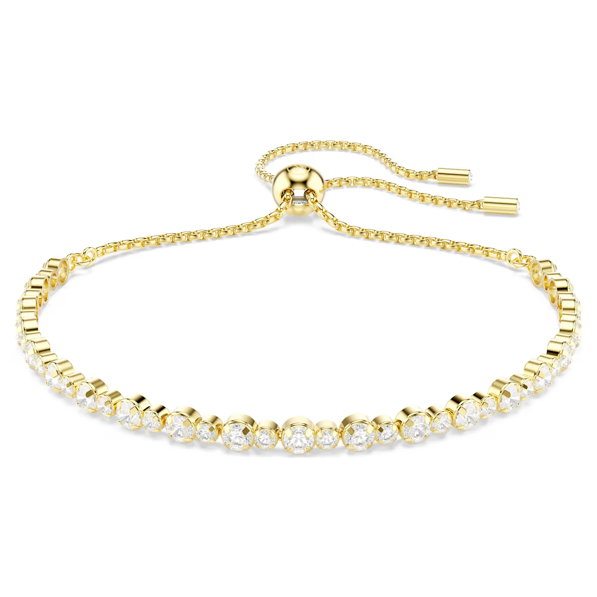 Matrix Tennis Bracelet - Zirconia and Gold-tone Plated