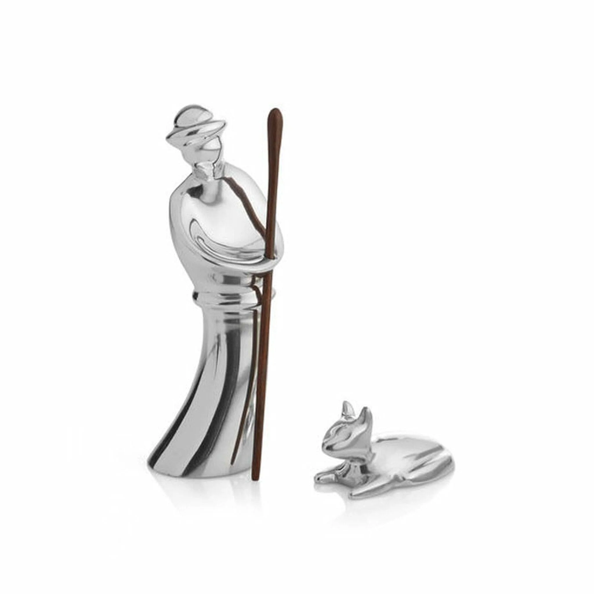 Miniature Nativity Shepherd with Lamb
