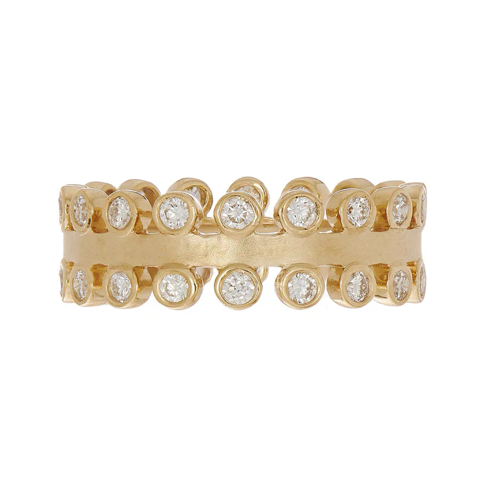 Mist White Diamond Band