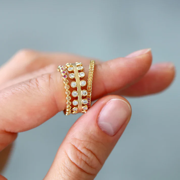Mist White Diamond Band - Image 2