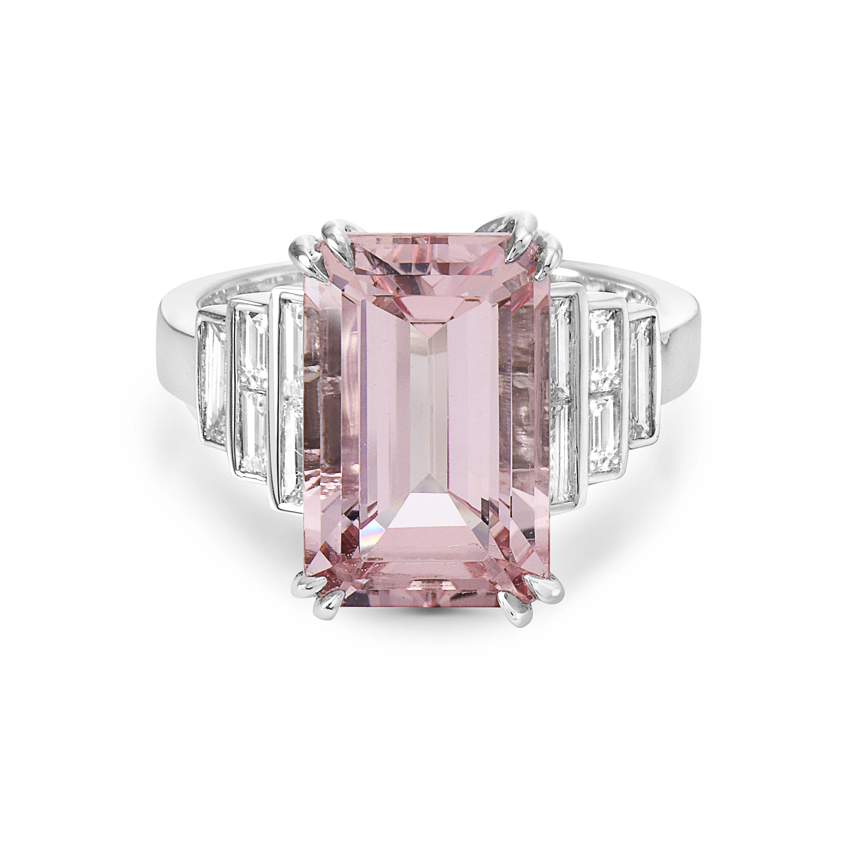 Morganite and Diamond Ring
