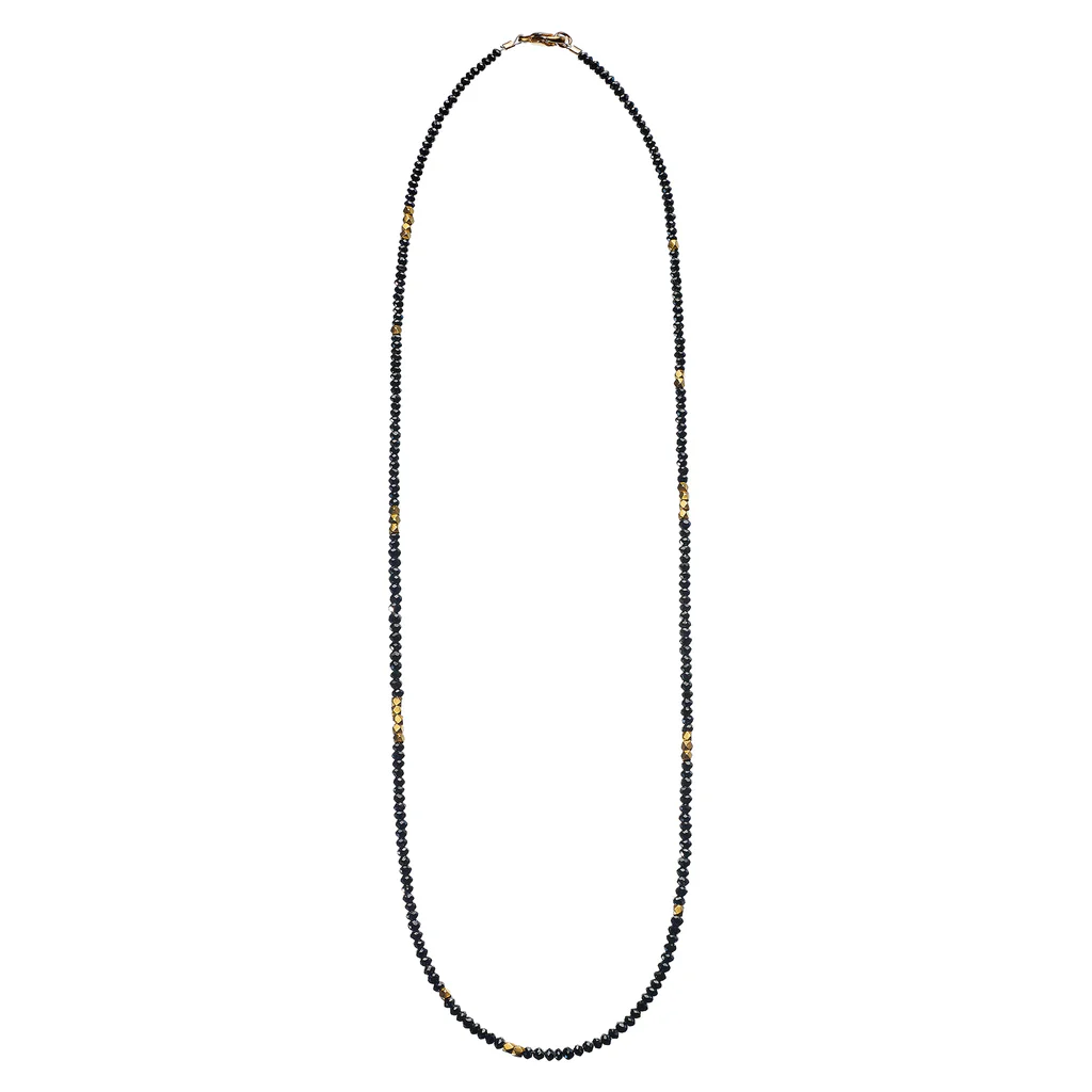 Noir Black Diamond and Gold Necklace