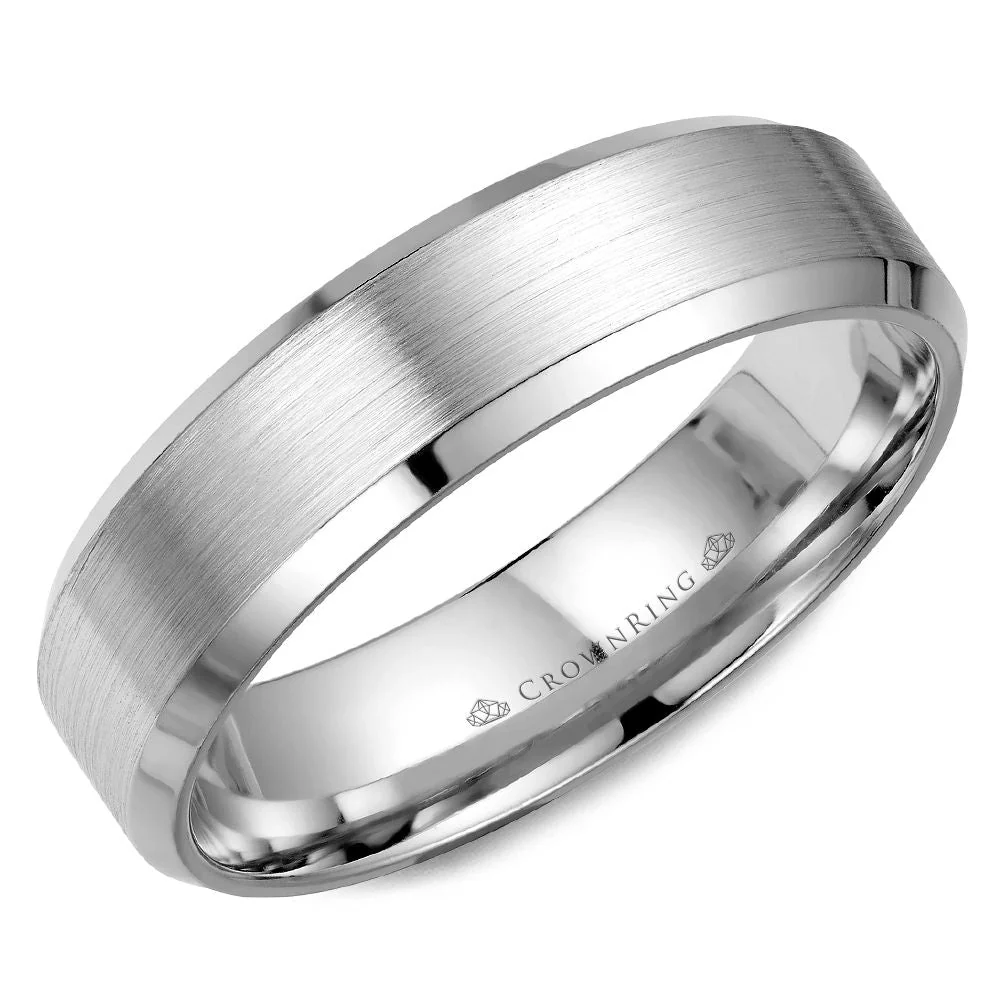 Platinum Brushed Center With Polished Edges