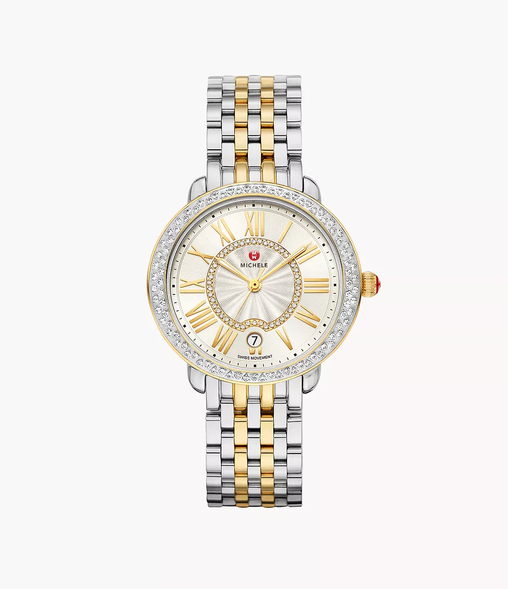 Serein Mid Two-Tone 18K Gold Diamond Watch