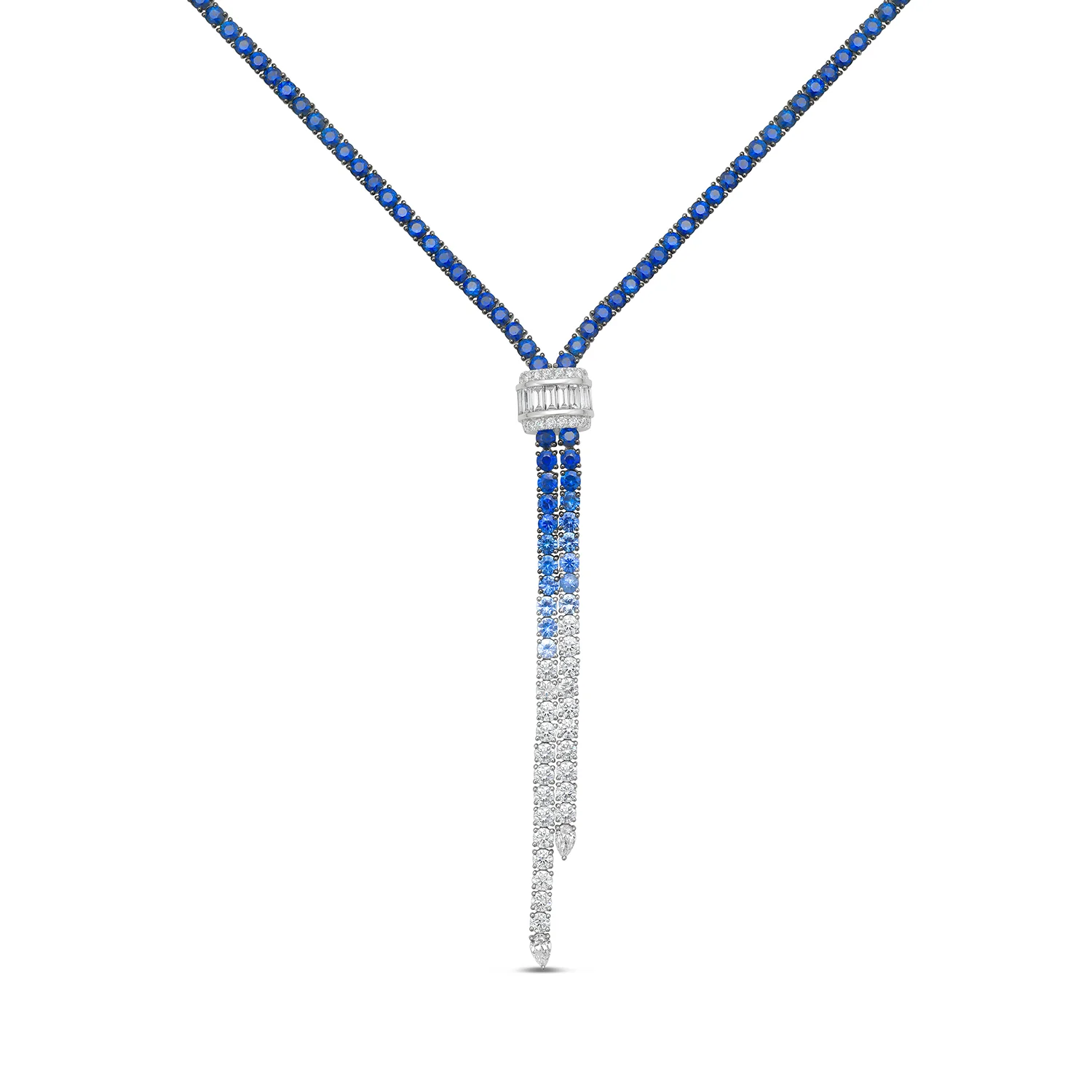 Signature Blue Ombre Lariat 17"