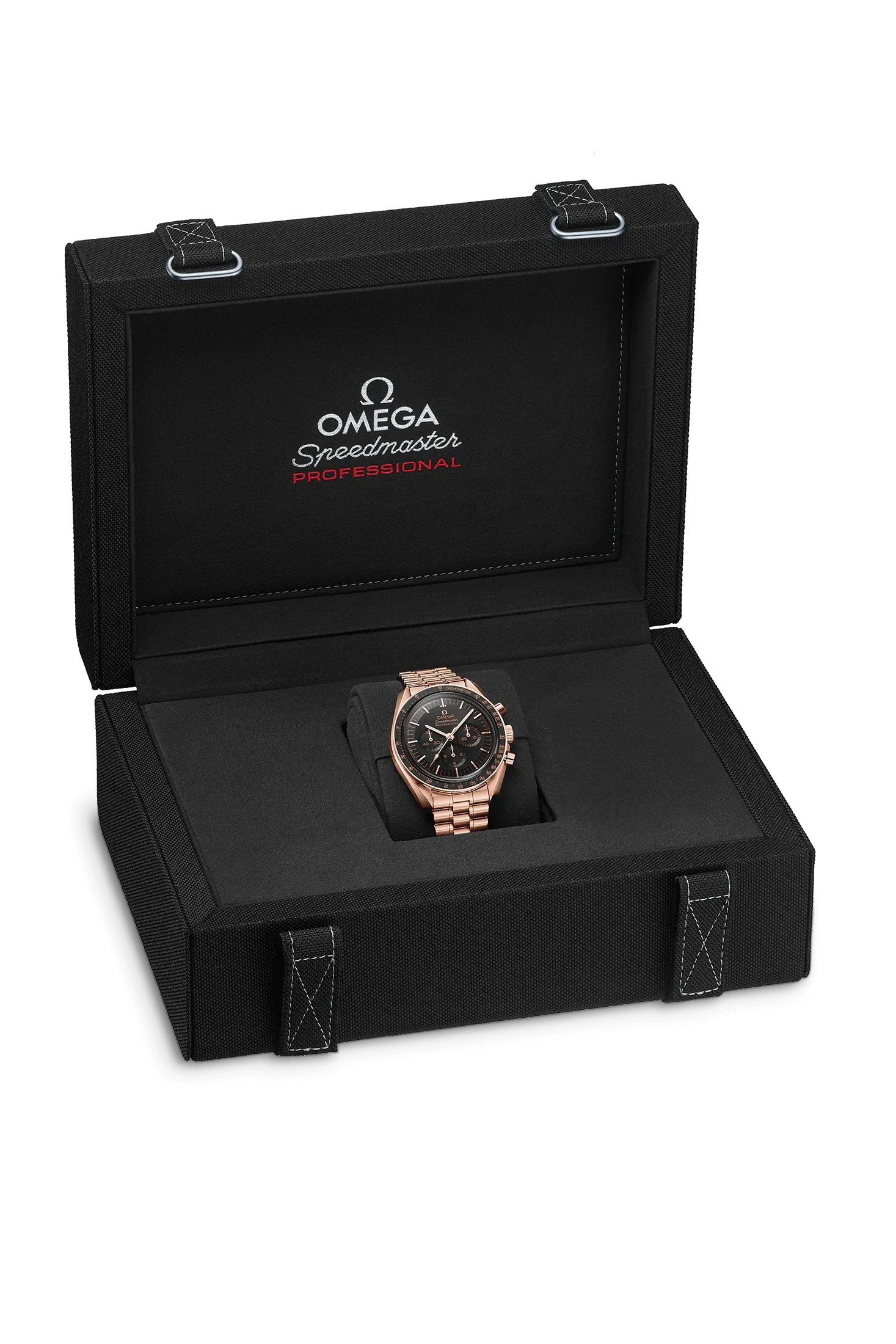Speedmaster Moonwatch Professional Co-Axial Master Chronometer Chronograph 42MM, Sedna™ Gold on Sedna™ Gold, Black Dial - Image 3